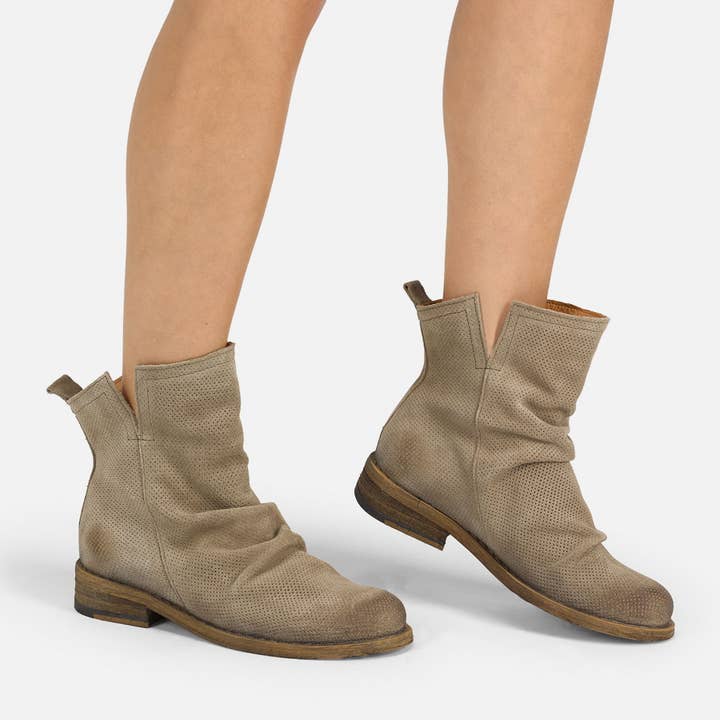 Stivaletti da donna Gredo 8707 Marvin in camoscio grigio piombo per la vendita all'ingrosso da parte di Felmini