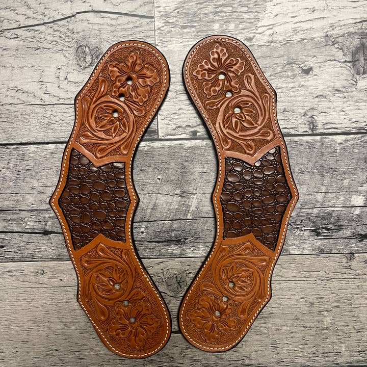 Wyatt Earp Dove Wing Spur Straps for wholesale by Schulz Equine