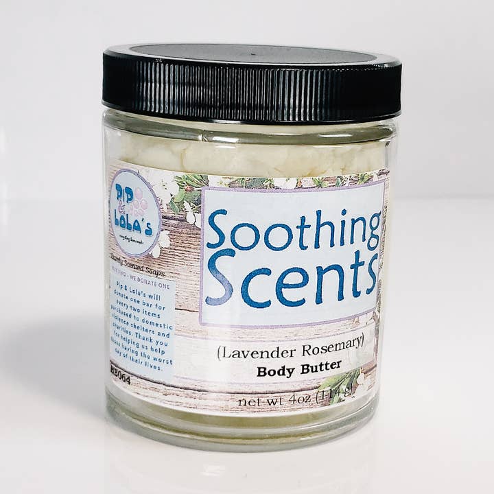 Verzachtende geuren Body Butter voor wholesale door Pip & Lola's Everything Homemade