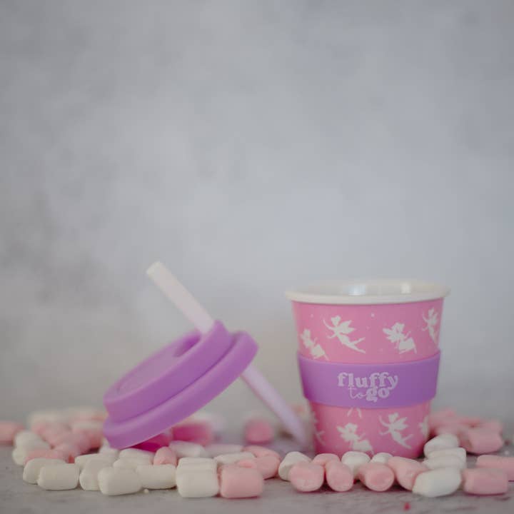 Fluffy To Go - Wholesale Drinking glass/cup – Kids & Baby - MAGIC FAIRY FLUFFY CUP1