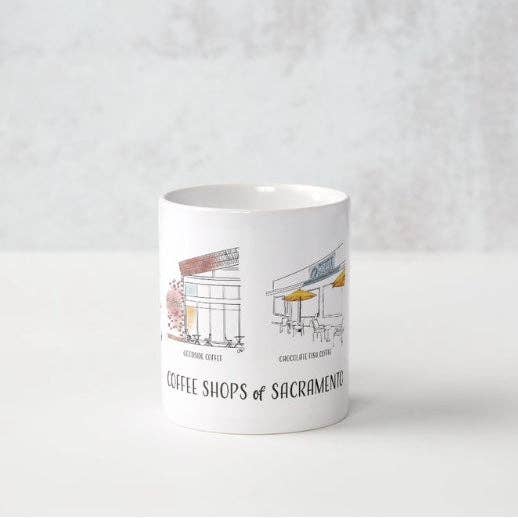 PriyaOriginalsArt - Wholesale Coffee Mug - Coffee Shops of Sacramento - Mug11