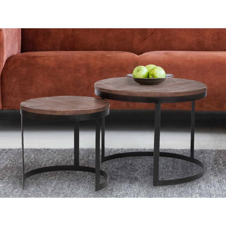 Voglrieder - Wholesale Coffee Table - Coffee table set of 2 side tables living room table round Aust25