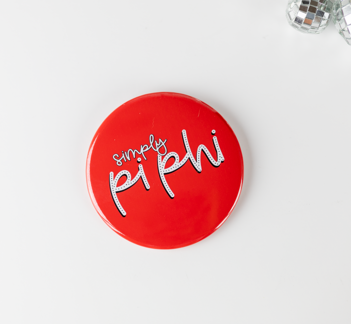 Tailgated Co. - Wholesale Lapel Pin/Button - Red Pi Beta Phi Sorority Greek Game Day Buttons1