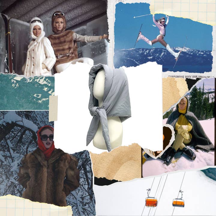 Rainbow Unicorn Birthday Surprise - Wholesale Balaclava - Women's - Puffer Hooded Head Scarf with Tie Detail, Down puffy quilted2