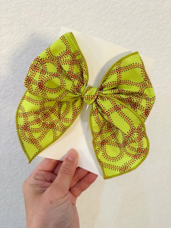 Softball Big Bow for wholesale by Texas Top Knots