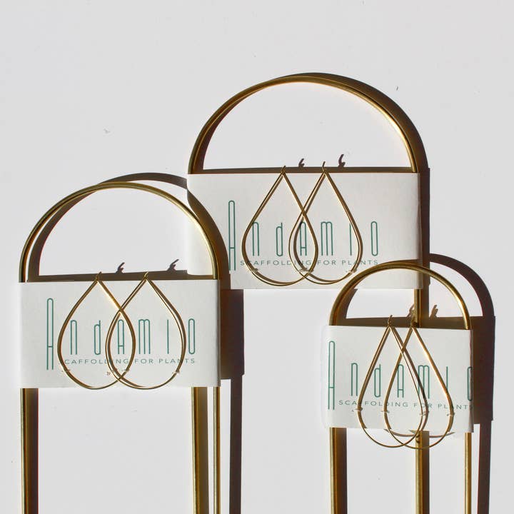 Andamio - Wholesale Plant Pot - Plant Pins Brass Houseplant Trellis Support - Assorted Sizes