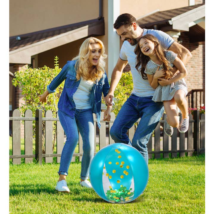 Cota Global - Wholesale Inflatables - Pool Float - 16" Blue Gold Ball - Set Of 26