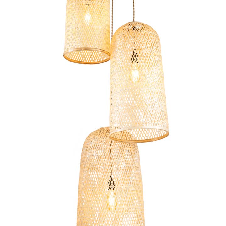 ELE Light & Decor - Wholesale Chandelier/Hanging Light - Three Lights Rattan Pendant Light2