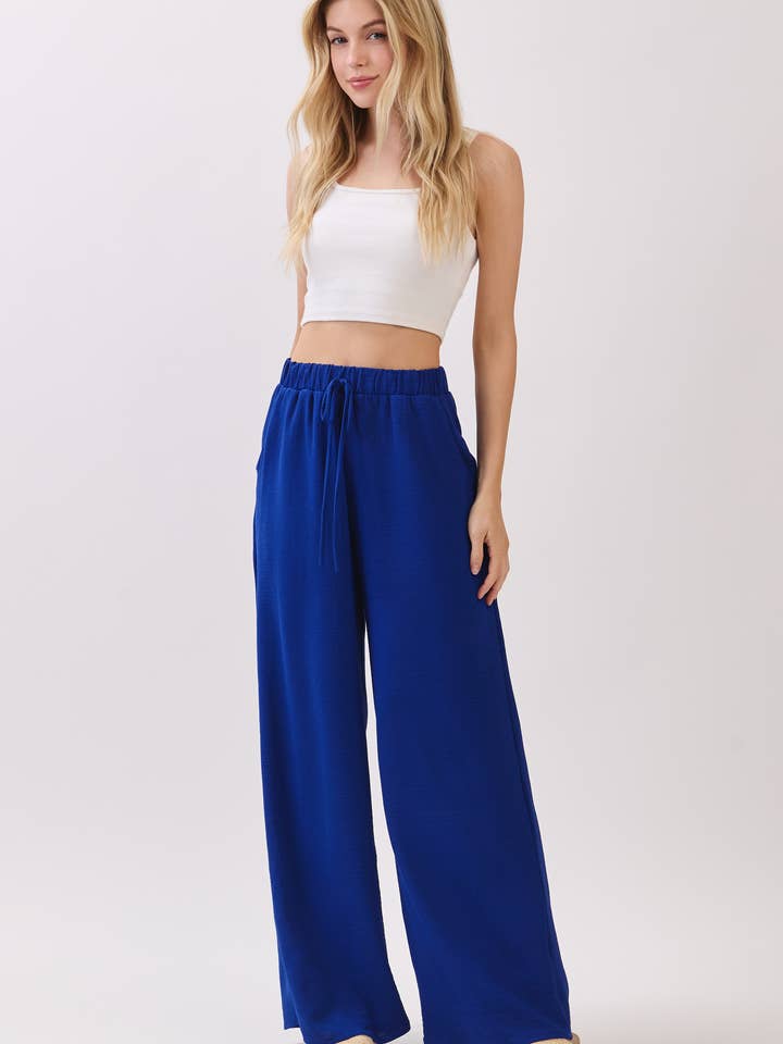 PA1154 Wide-Leg Drawstring Pants with Pockets for wholesale by BOMBOM