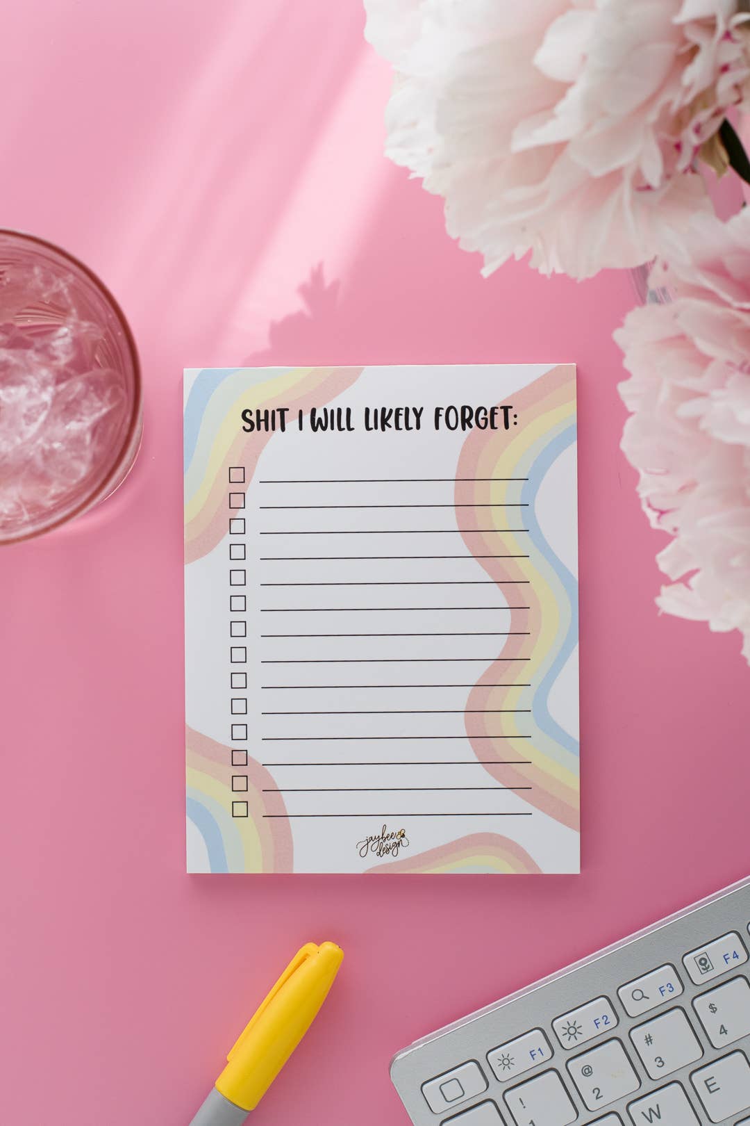 Jaybee Design – Engroshandel Notesblok – Lort jeg vil sandsynligvis glemme notesblok - 25 pgs1