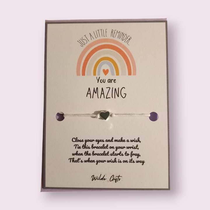 Just a reminder...you are amazing wish bracelet for wholesale by Wilde Gifts UK