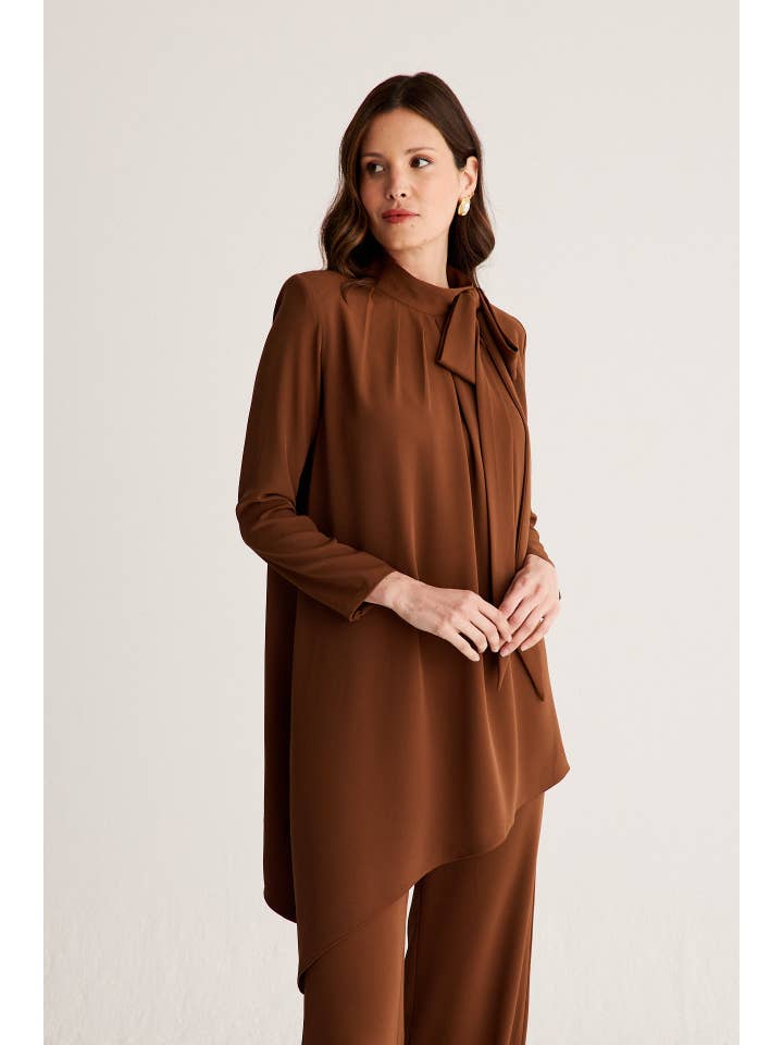 Bruna - Wholesale Blouse - Women's - Top Cory Choco · Allure ·1