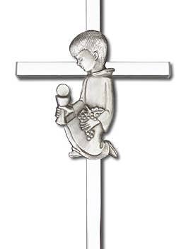 Cruz de Parede para Menino de Primeira Comunhão por atacado de Tony’s Jewelry