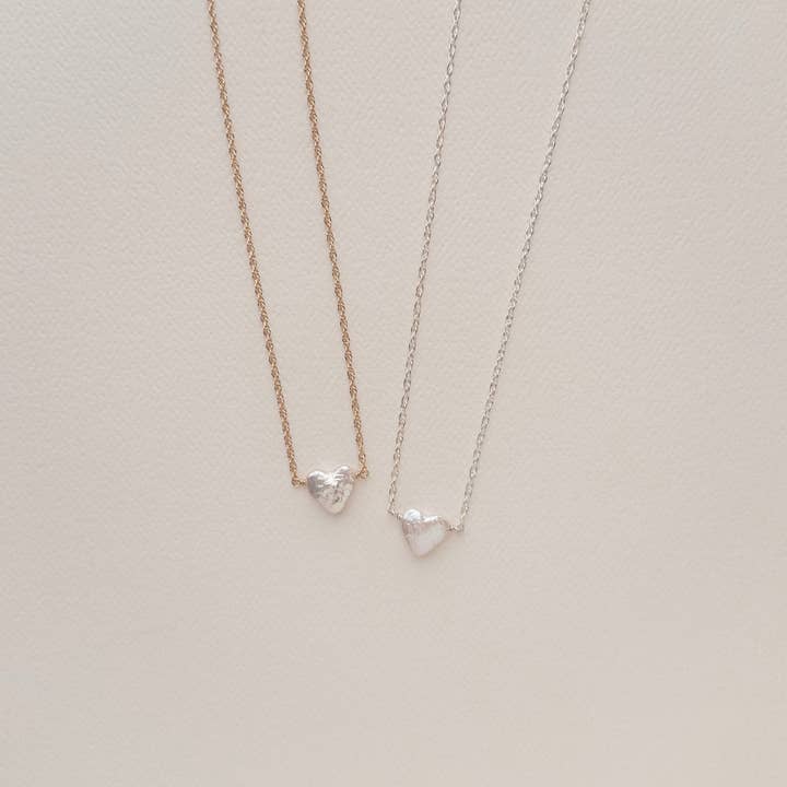 Freshwater Pearl Heart Necklace for wholesale by Kris Nations