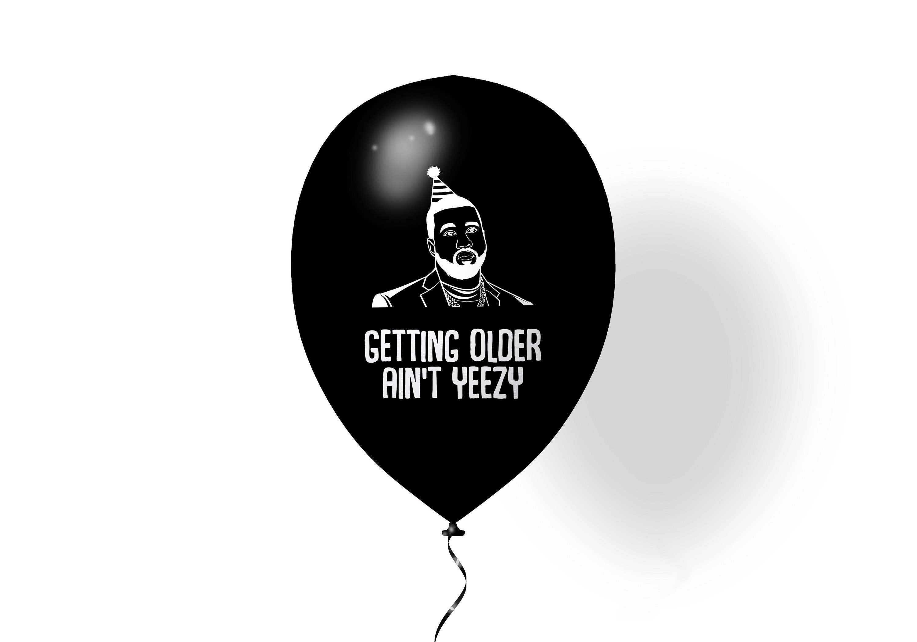 Palloncino Yeezy, Palloncino Kanye West, Ye Birthday, Compleanno a tema  Kanye West, Palloncini di compleanno