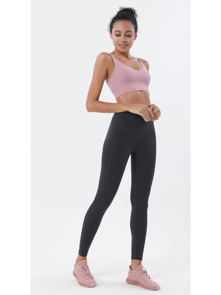 Belsize Activewear – wholesale Athletic/lounge leggings – Women's – Zero Feel Black Leggings2