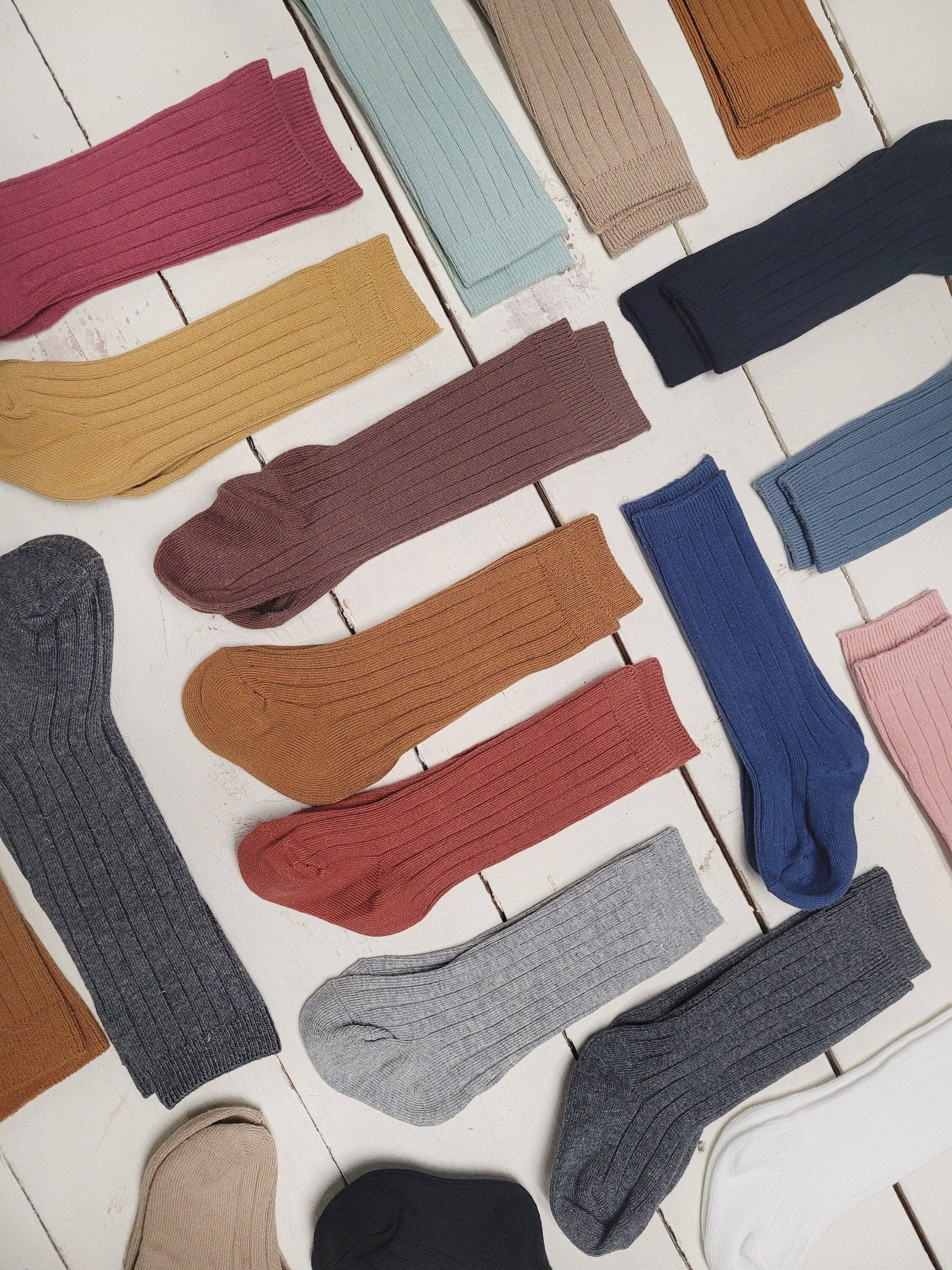 OLIVE & CRADLE - Venta al por mayor Calcetines - Niños - Calcetines acanalados de algodón15