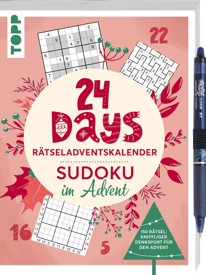 24 DAYS PUZZLE ADVENT CALENDAR – Sudoku in Advent for wholesale by frechverlag TOPP & BusseSeewald