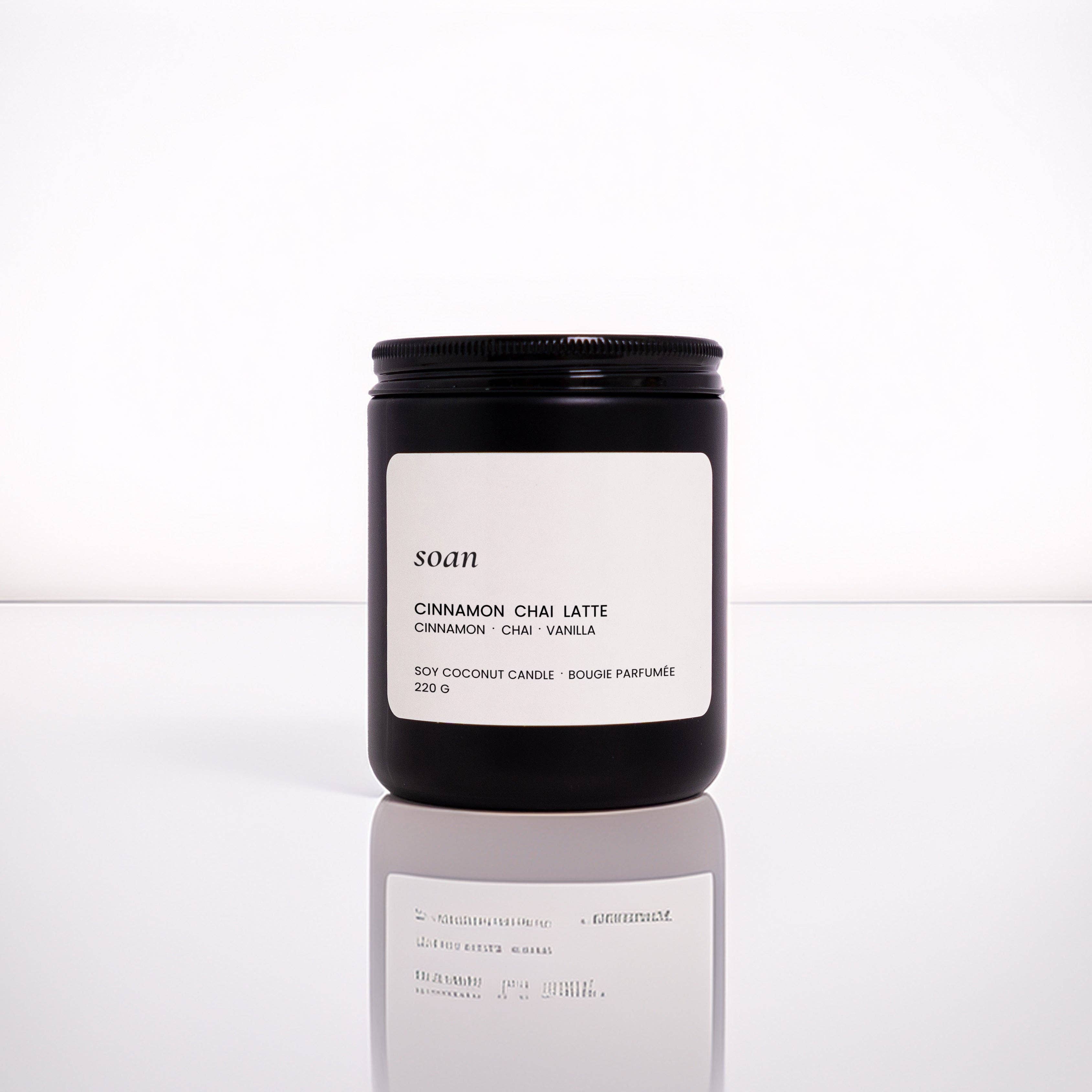 soan - Wholesale Jar/Filled Candle - Soy Candle – Cinnamon Chai Latte (Spiced Comfort)2