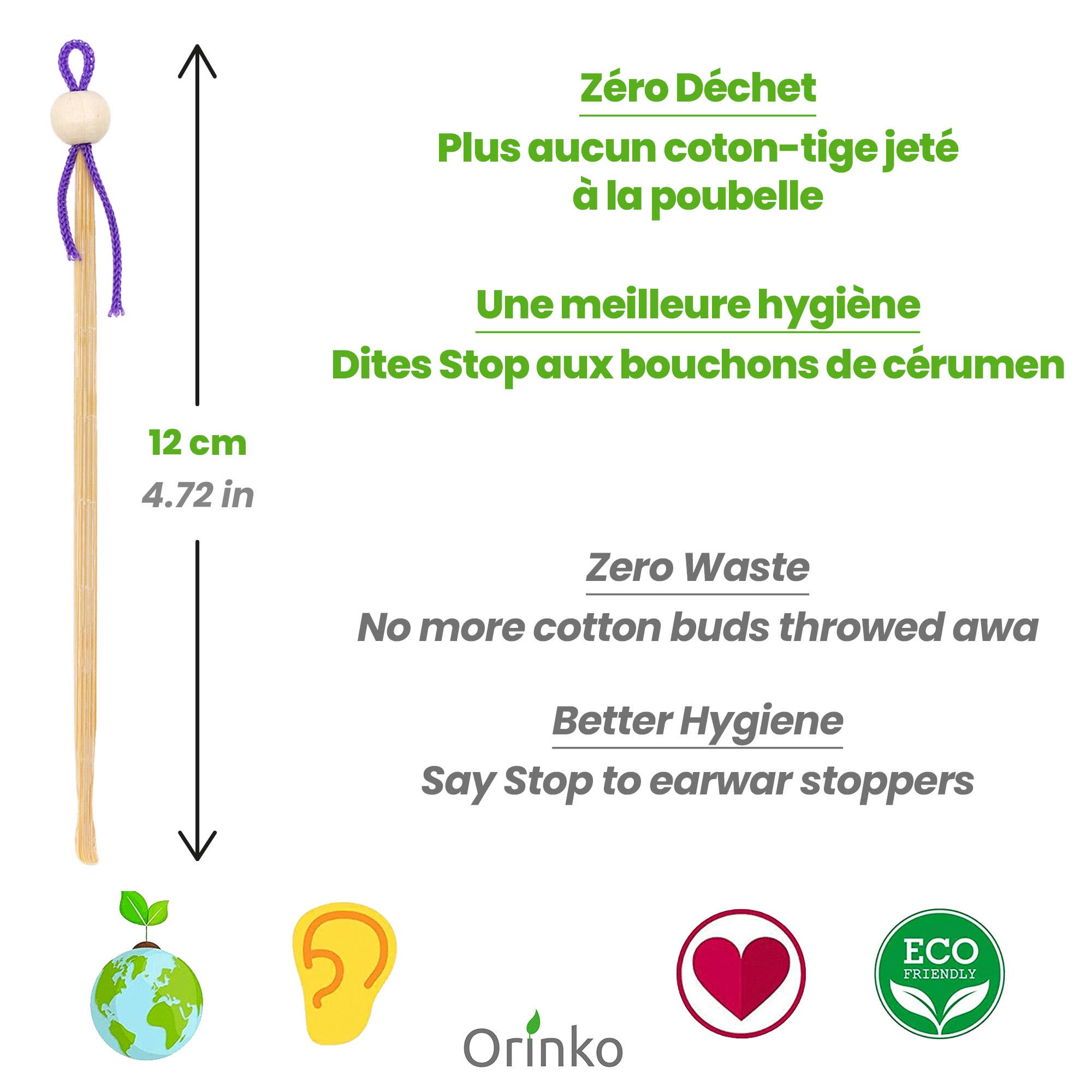 Orinko - Wholesale Cotton Swab/Q-Tip - Bulk earpick (per unit)3