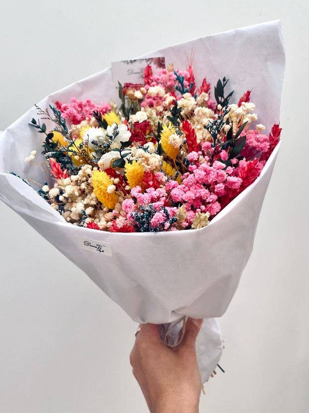 Scented Bouquet BELLA Dried Flowers Dried Flower Bouquet Flower Delivery Birthday Gift Dried flower arrangement Gift for her Flower Gift for wholesale by DemiVi Style