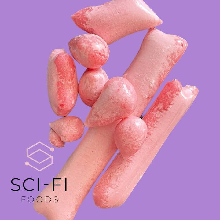 Sci-Fi Foods UK gevriesdroogd fruit gearomatiseerde knapperige kauwtjes voor wholesale door Sci-fi Foods