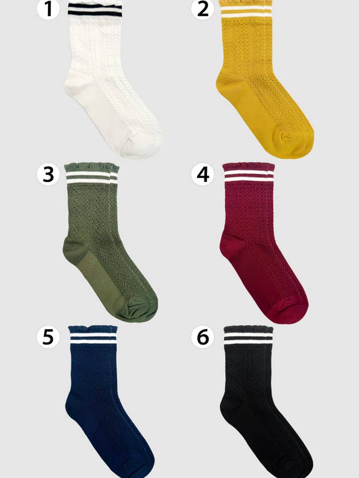 Chaussettes Crew First Twist AA pour femmes pour la vente par 7DAYSSOCKS