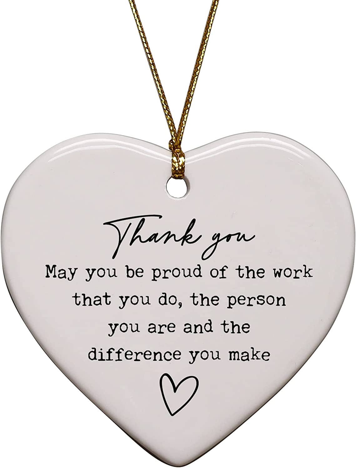 Cedar Crate Market - Wholesale Ornament - Be Proud Of The Work That You Do Heart Ornament3