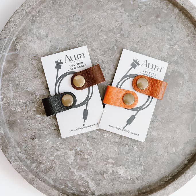 Leather Cord Snaps for wholesale by Aura Design Co.