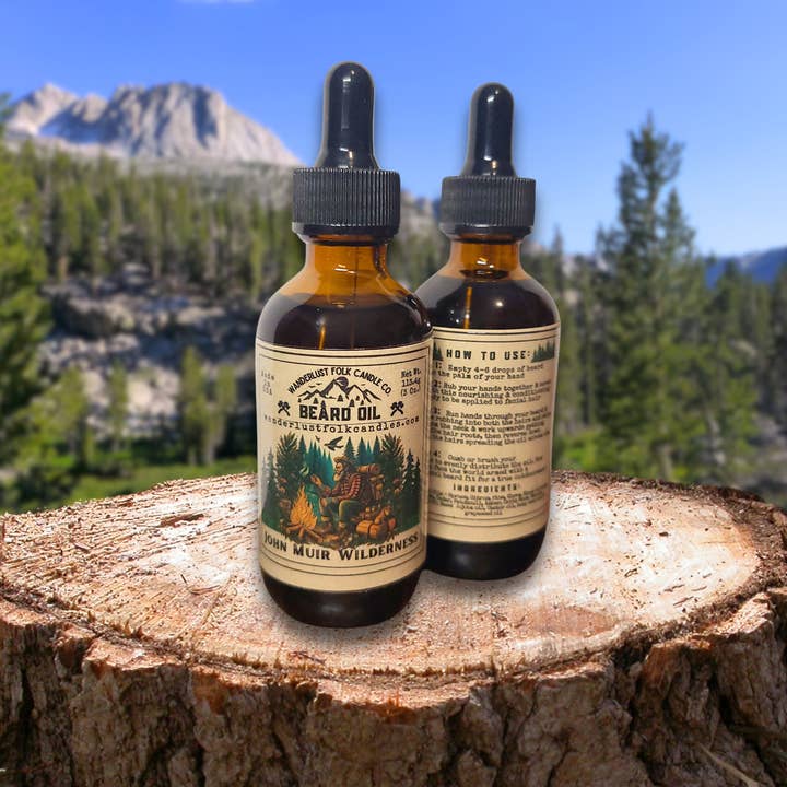 Wanderlust Folk – wholesale Skäggbalsam – John Muir Wilderness | Naturlig skägg- och mustascholja