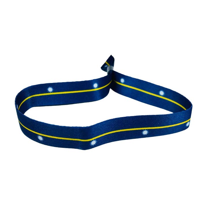 Astur Pins - Wholesale Woven/Braided Bracelet - Bracelet - Flag of Nauru - P1120