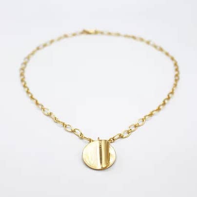 Collier Fricote plaqué or chocker pour la vente par Morgan Lou