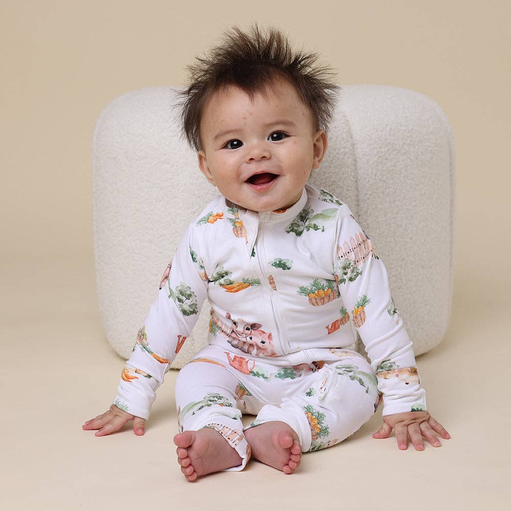 Snuggle Hunny - Wholesale Sleepsuit – Baby - Farm Organic Snugglesuit Convertible Romper5