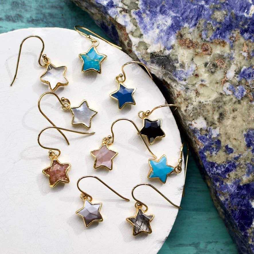 a.v. max – Großhandel Ohrhänger – Halbstein-Ohrringe mit Mini-Stern13