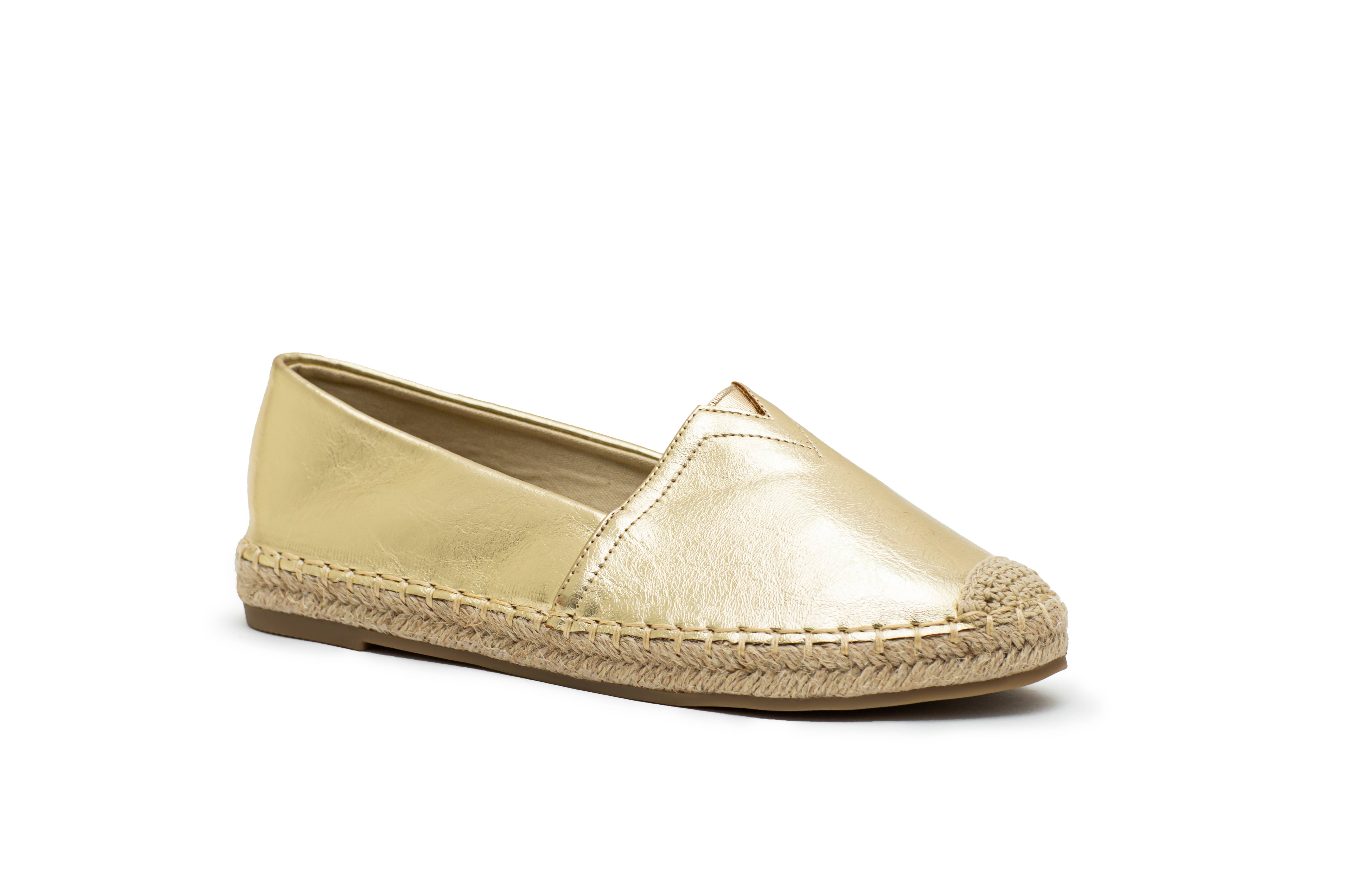LADY GLORY - Wholesale Flats - Women's - Women's gold espadrilles0