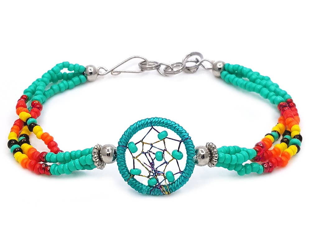 Pichincha - Wholesale Beaded Bracelet - Native Inspired Dream Catcher Beaded Multi Strand Bracelet14
