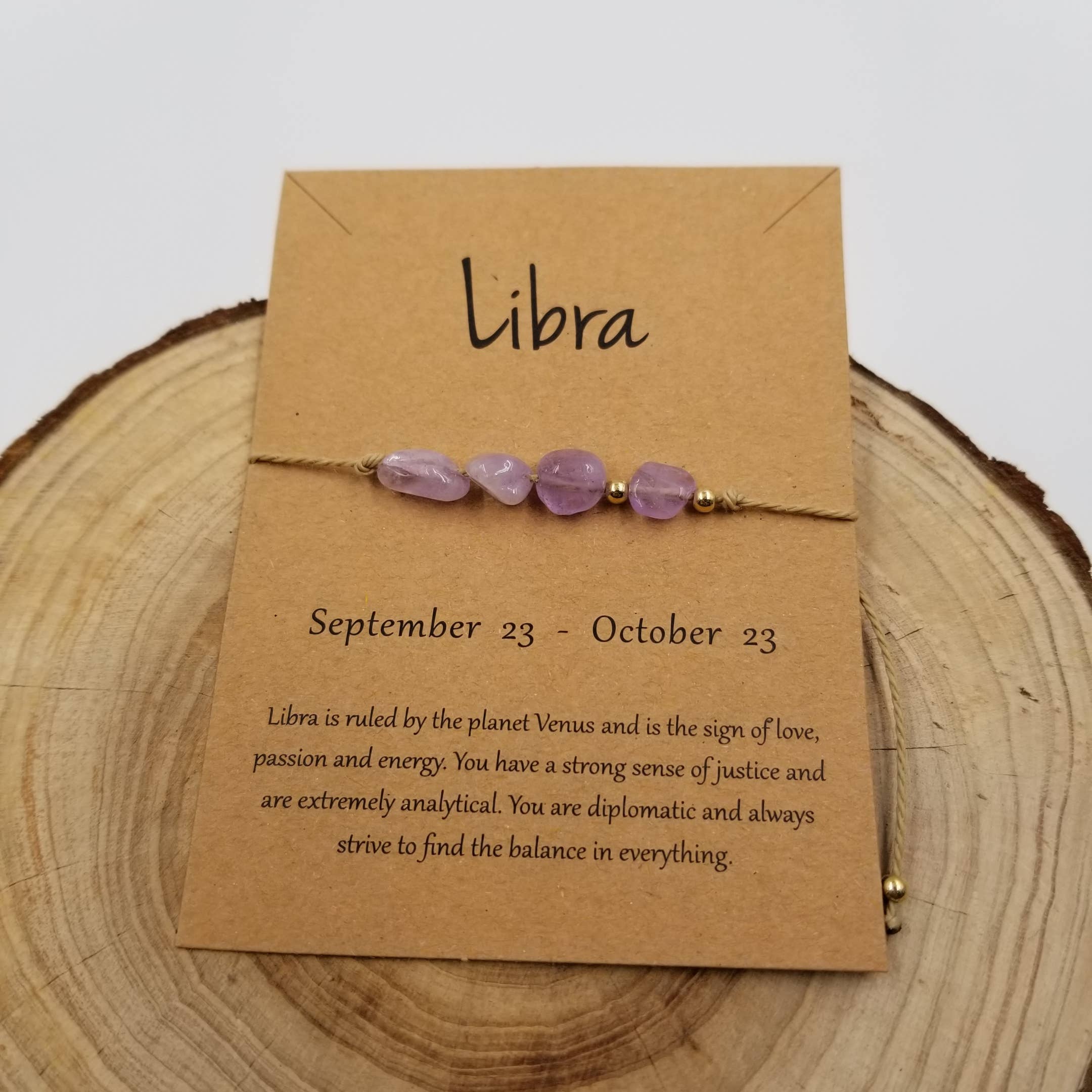 CHAKRA JEWELRY – wholesale Beaded bracelet – Natural Stone Handwoven Constellation Bracelet with Card6