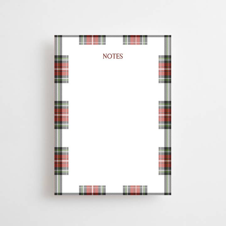 Bloc de notas de tartán para venta al por mayor de JOSIL Paperie & Gift