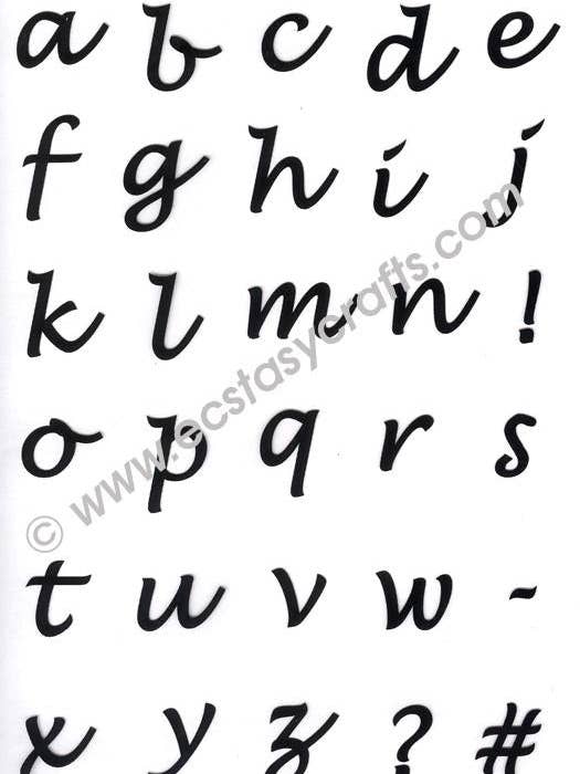 Joy Crafts - Clear Stamp Set- Alphabet Lowercase for wholesale by Ecstasy Crafts Distributing