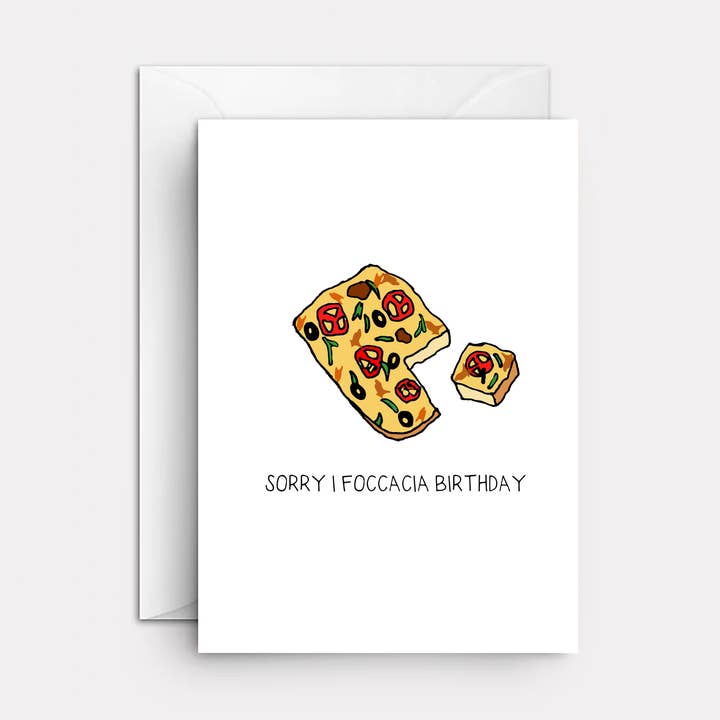 Sorry I Focaccia Birthday for wholesale by Duke & Dandy