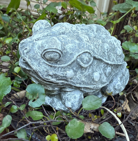 Backyard Stone Art – Ornamento/decoração ao ar livre por atacado – Estátua de Jardim de Sapo de Betão, Jardim do Sapo de Pedra,1