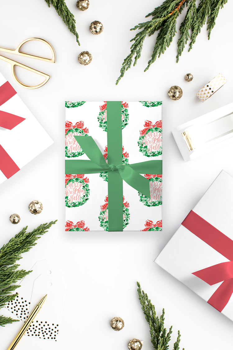 Simply Jessica Marie – Großhandel Geschenkpapier in Bögen – VORBESTELLUNG Merry Christmas Y'all Geschenkpapier, 3 Blatt4