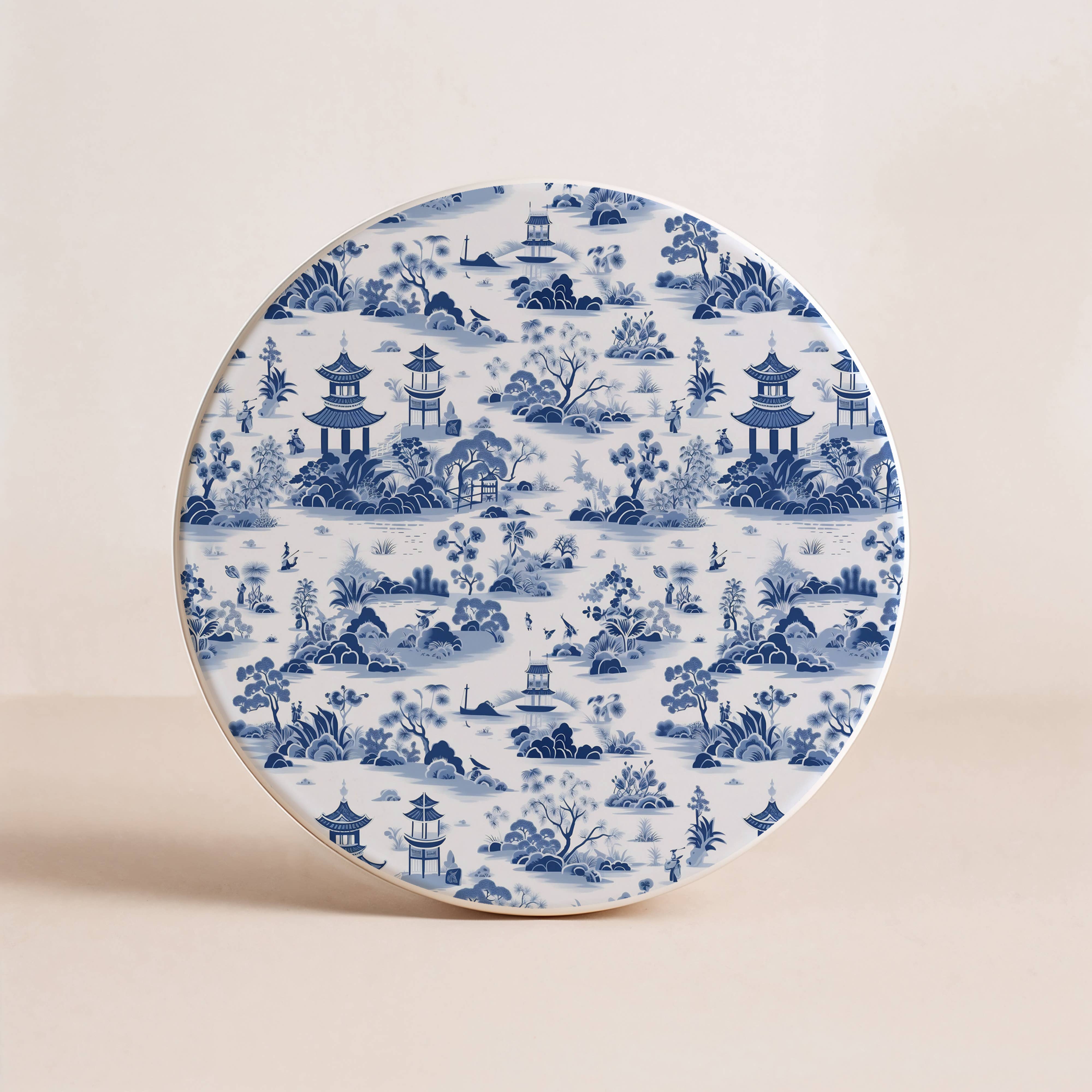 Gia Roma - Wholesale Decorative Tabletop Object - Blue Country Coaster Elegant Grandmillennial Blue Home Decor77