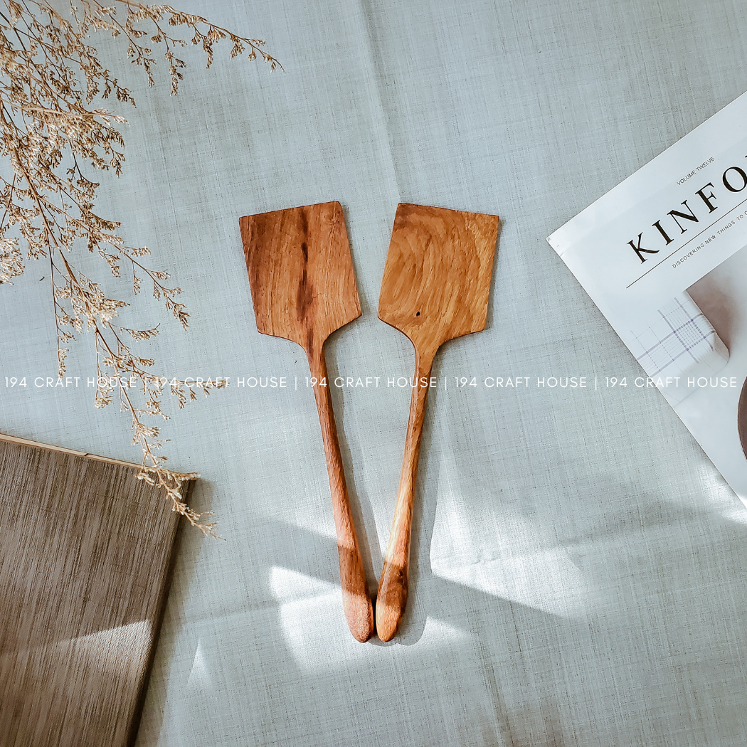 194 Craft House - Wholesale Spatula/Turner - Handcrafted Wooden Spatula - 12" - Kitchen Serving Utensil4