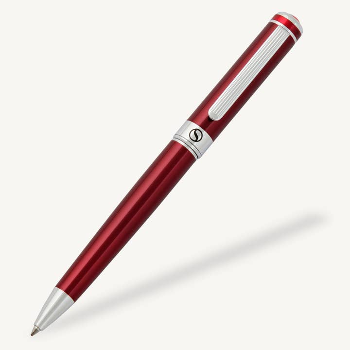 Classic Crimson Red Ballpoint Pen for wholesale by Scriveiner