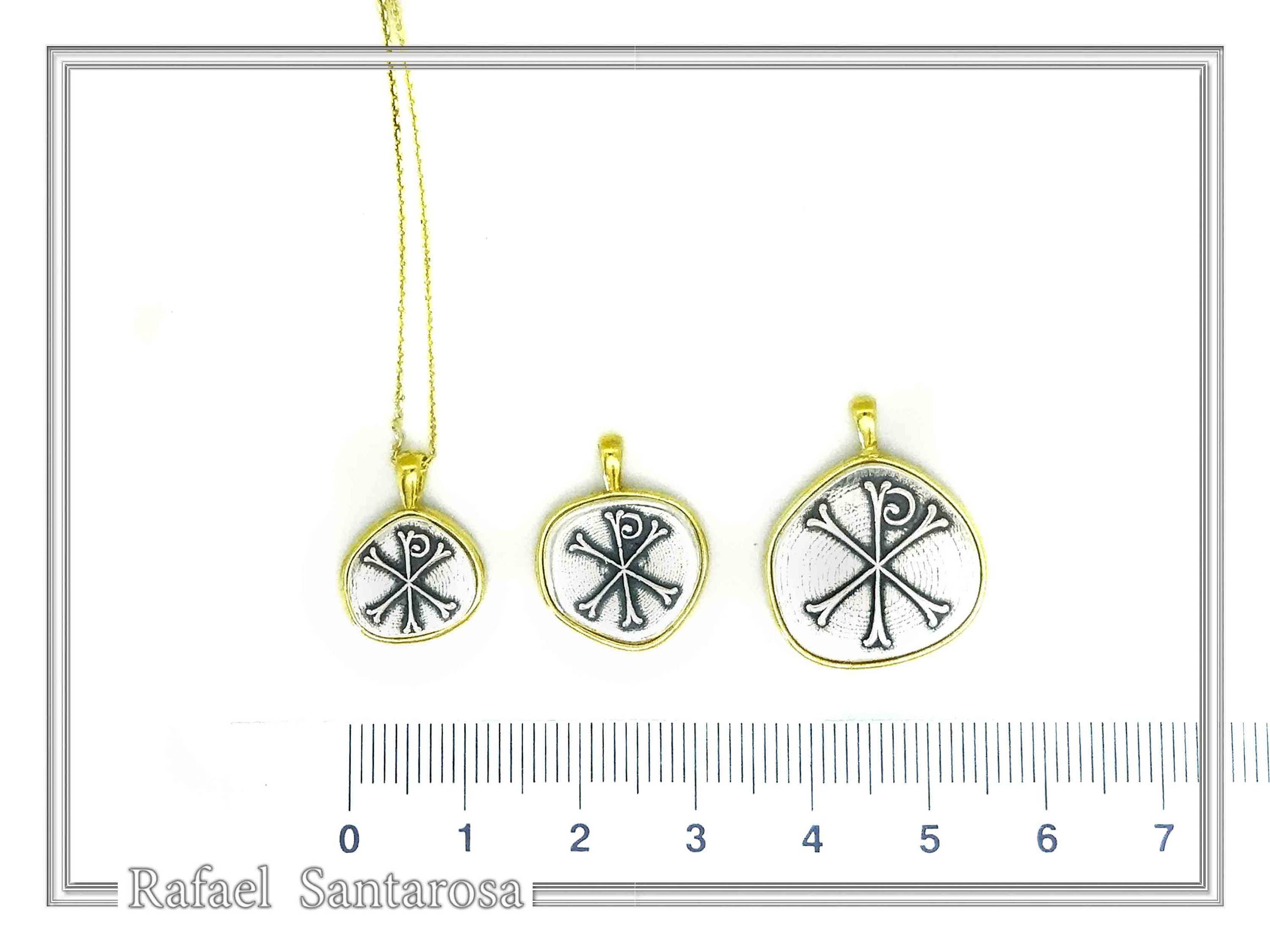 RAFAEL SANTAROSA - Venta al por mayor Collares con colgantes/abalorios - Colgante de protección talismán cristiano Jesucristo8