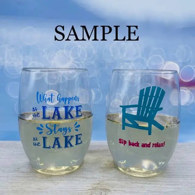 Wine-Oh! - Wholesale Wine Glass - GOLF SAYINGS Unbreakable TRITAN Plastic Wine Glasses