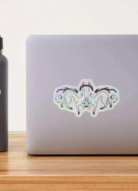 Art From Noticing - Wholesale Sticker - Twin Fox Sticker2