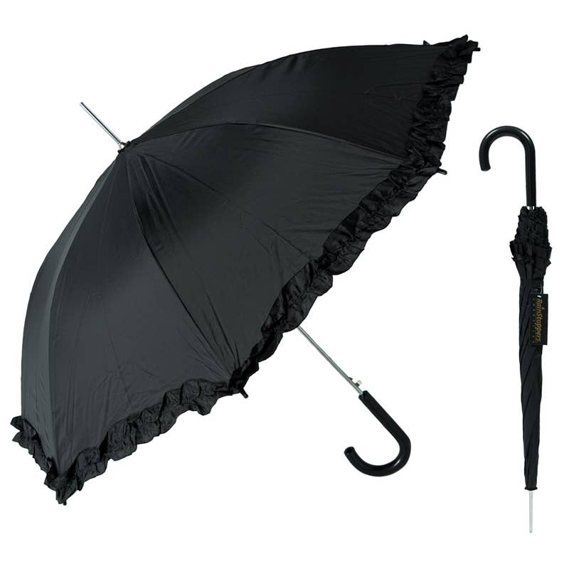 Deluxe Import Trading - Wholesale Umbrella - Unisex - UMBRELLA 48''L w/RUFFLE PARASOL Style #30