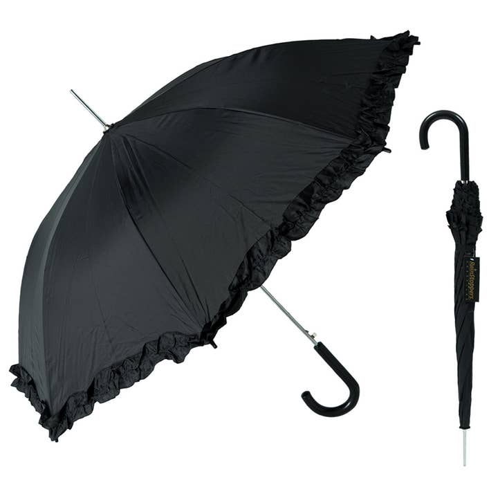 Deluxe Import Trading - Wholesale Umbrella - Unisex - UMBRELLA 48''L w/RUFFLE PARASOL Style #3